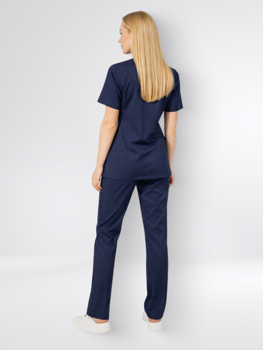 Костюм Yeni Lycra V Yaka Темно синий (Lazivert) XXL