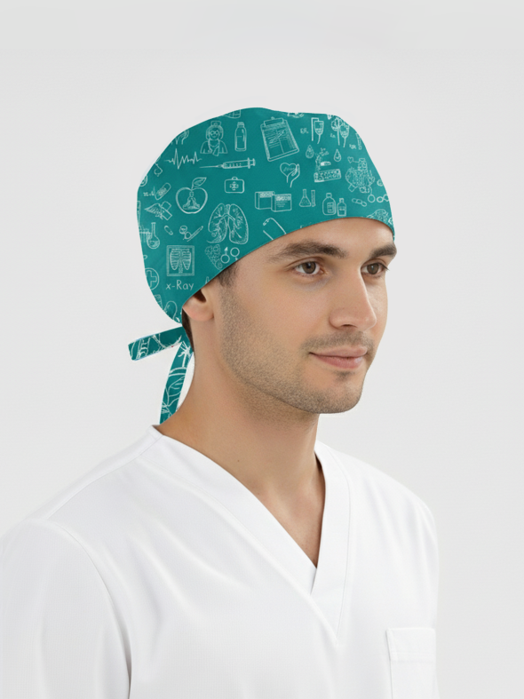 Шапка с принтом Клиника линии