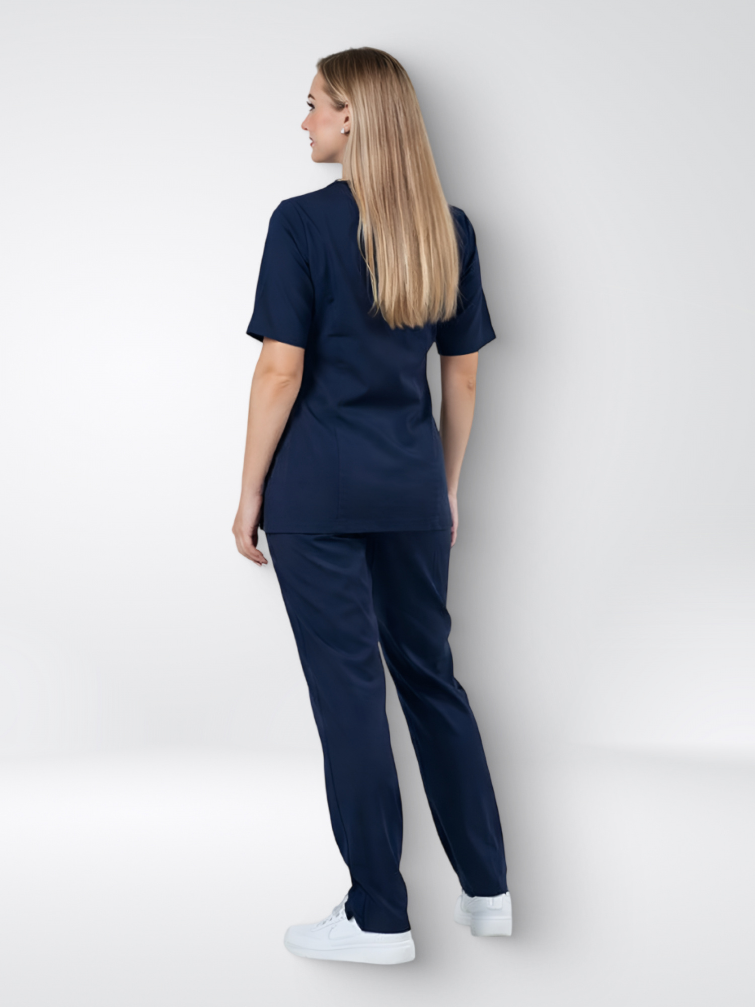 Костюм Lycra на молнии кор/рукав Темно синий (Lazivert) L
